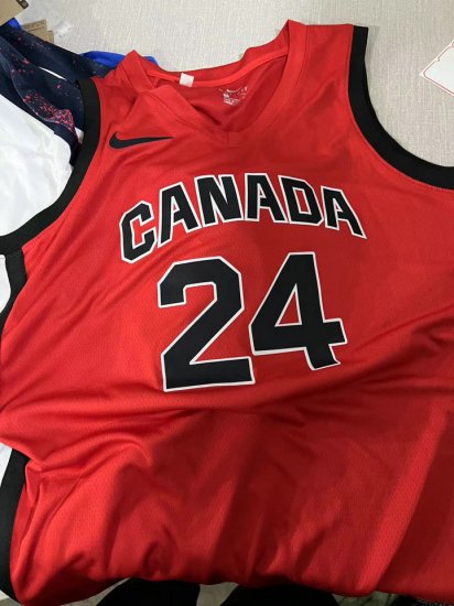 24 Brooks Canada Basketball 2024 Summer Limited Swingman Jersey red